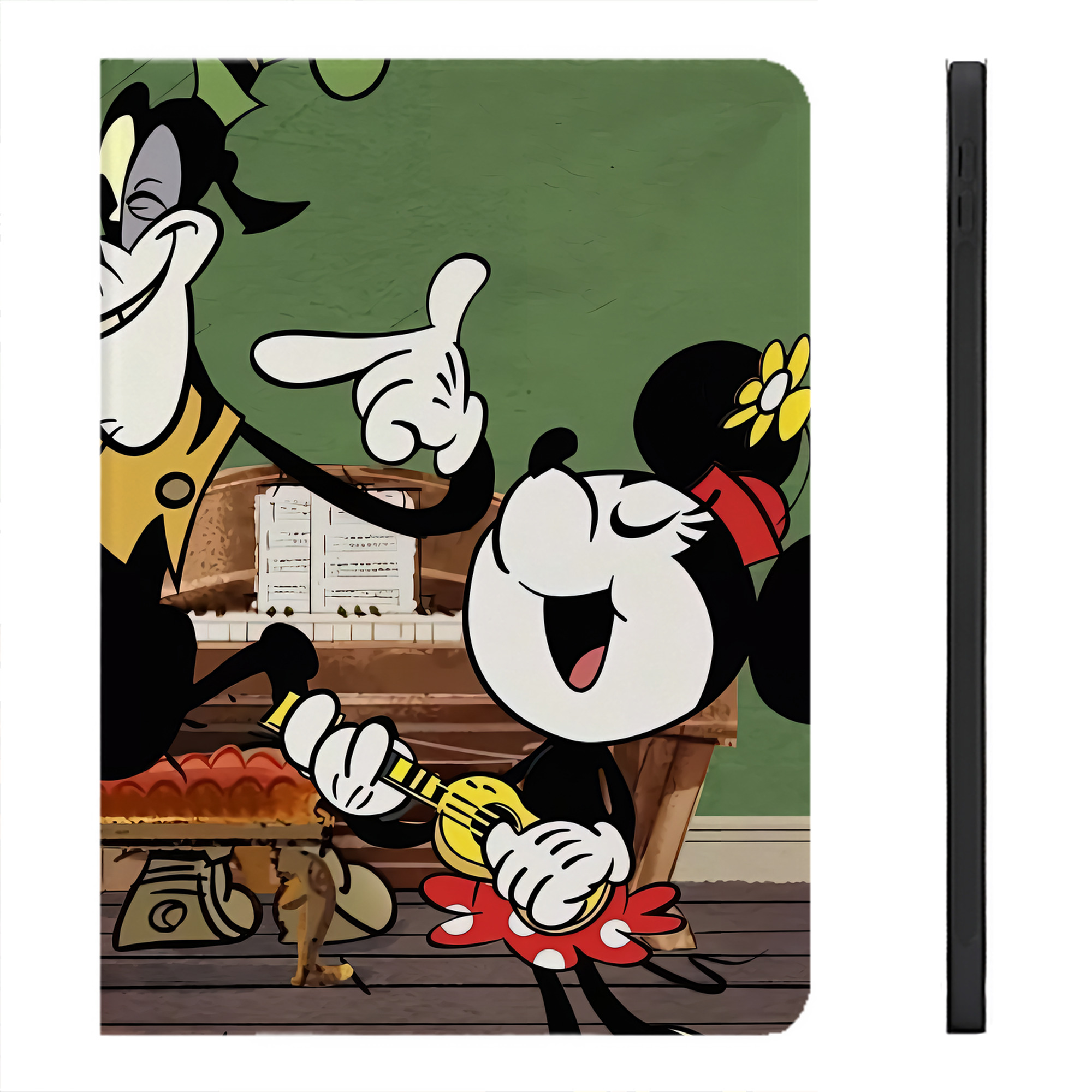 （画像用） ミッキーマウス Mickey Mouse IPadケース ペンホルダー付き ブックスタイルデザイン